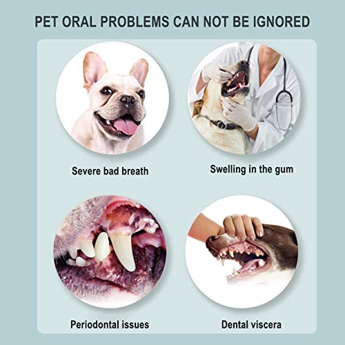 Kitten Toothbrush | Pet 360 Degree Oral All Round Cleaning Supplies,Household Dogs Toothbrush for Bad Breath, Small Animals Teeth Cleaning for Mouth