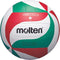 molten Volleyball V5m1500 Ball, White/Green/Red, 5
