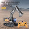 Upgraded Charging Excavator RC Toy 22-Channel Full-Function RC Excavator Sand Engineering Vehicle 1:14 2.4Ghz with Lighting and Sound Effects of Remote Control Engineering Toy Excavator