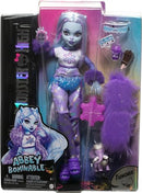 Mattel Monster High Doll, Abbey Bominable Yeti Fashion Doll with Pet Mammoth and Themed Accessories