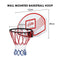 Genki Indoor Mini Basketball Hoop Wall Mounted Basketball Backboard Ring Net Set 73 x 49cm for Adults Kids Home Outdoor Office Door