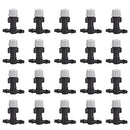 20Pcs Misting Sprinkler Nozzles,Plastic Irrigation Nozzles Tee Joints,for Misting Irrigation Irrigation(Black and Grey)