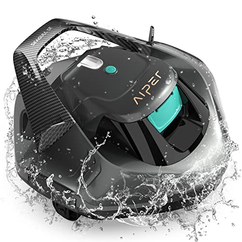 AIPER Seagull SE Pool Cleaner Robot, 90-Min Lasting Cordless Pool Vacuum with LED Indicator & Self-Parking, Ideal for Above/In-Ground Pools up to 80m²