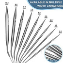 Coopay Circular Knitting Needle Set with Exquisite Case, Stainless Steel Knitting Needles Circular Knitting Needle 60 cm, Metal Circular Knitting Needles for Socks, Sweater Collar and Sleeves, 9 Sizes 2.5, 3.5, 4.5, 5.5, 5, 5, 5, 5, 5, 6.5, 6.0, 6.0, 6.0,