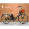 Phoenix Electric Bike, 26 Inch Ebike Mountain Road Electronic Bikes Electricbike Outdoor Adult Cycling Equipment, 6 Speed Powerful Brushless Motor Led Headlight Black