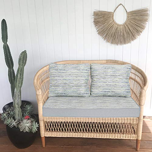 HonTop Outdoor Loveseat Cushions for Furniture Indoor Bench Chair Glider Deep Seat Patio Slipcovers Sunbrella ,46 x 26, Gray