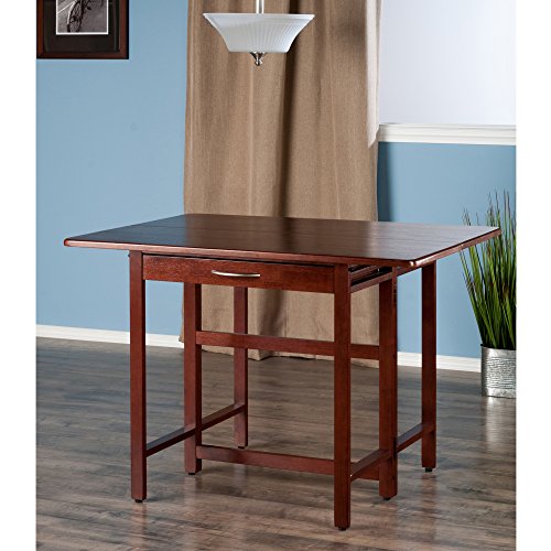 Winsome Taylor Solid Wood Drop Leaf Table - Walnut