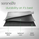 SereneLife Medium Hydroponic Grow Tent Garden-36'' x 36'' x 72'' Indoor Plant Growing System w/Durable Reflective 600D Mylar,Observation Window-Includes Removable Floor Tray,Pole Shelf