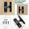1PC Luminous Sliding Door Latch Lock,Barn Door Lock,90 Degree Gate Latches Heavy Duty Flip Latch Safety Door Bolt Latch,90 Degree Self Luminous Sliding Barn Door Latch,Door Bolt Latch Lock for Barn