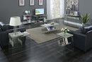 Convenience Concepts SoHo Coffee Table, Faux Birch/Glass
