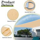 LOVE STORY Waterproof 10'×13' Rectangle Sand Sun Shade Sail Canopy UV Resistant for Outdoor Patio Garden Backyard