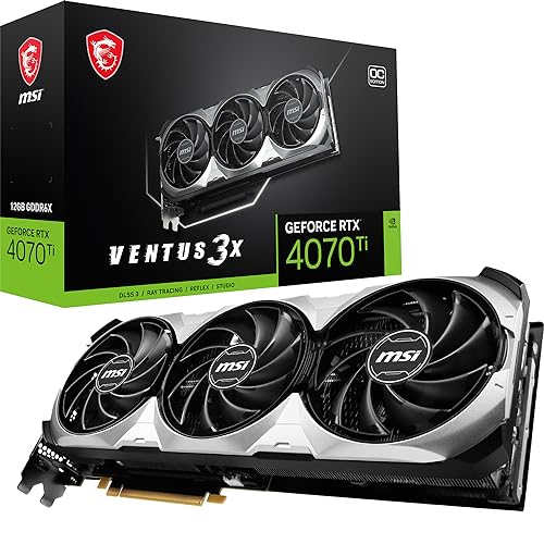 MSI GeForce RTX 4070Ti Ventus 3X 12G OC Gaming Graphics Card