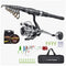 LEOFISHING Portable Light Weight Fishing Rod and Reel Combos Telescopic Spinning Fishing Pole Set with Full Kits and Carrier Case for Travel Salt and Fresh Water Beginner and Youth (240cm/7.87ft)