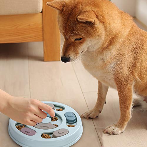 Dog Puzzle Toys,Dogs Food Puzzle Feeder Toys for IQ Training & Mental  Enrichment,Dog Treat Puzzle(Blue)