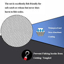 ZHENDUO OUTDOOR Fishing Net Fishing Landing Net Collapsible Telescopic Fishing Nets for Safe Fish Catching or Releasing with Fish Gripper Fishing Gear Tool Set (36.2inch)
