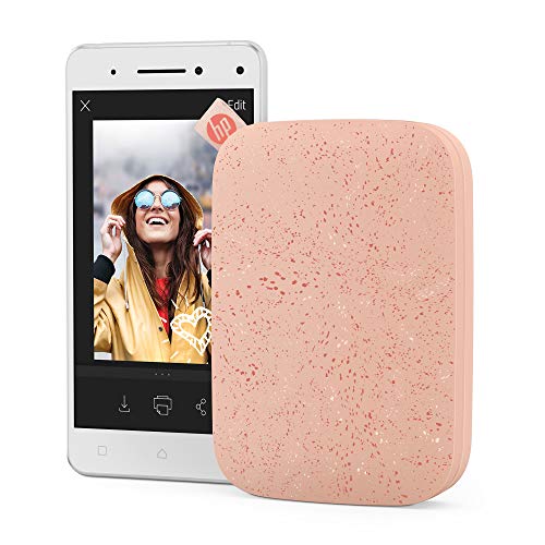 HP Sprocket Portable 2x3 Instant Photo Printer (Blush) Print Pictures on Zink Sticky-Backed Paper from Your iOS & Android Device.