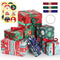 Simpeak 6PCS Chistmas Wrapping Paper Sheets, 70 ∗ 50 cm Wrapping Paper Gift Wrap for Kids Boys Girls Women Men with Ribbon and Gift Sticker