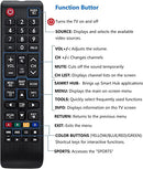 Universal Remote Control for Samsung Remote Control - Direct for All Samsung TV Remote Control LCD LED QLED SUHD UHD HDTV Curved Plasma 4K 3D Smart TVs, AA59-00602A