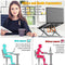 Portable Laptop Stand for Desk,Necomi Foldable Travel Laptop Stand Adjustable Height Computer Stand for Laptop Riser, MacBook Laptop Stand fit for HP Lenovo Dell 10-17 Inch Laptops Tablets