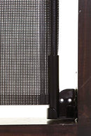 Dreambaby Retractable Baby Safety Gate - Extra Wide & Tall Mesh Gate - Fits up to 55" (140cm) Wide & 36.6" (93cm) Tall - with 2 Sets of Mounting Brackets (Included) - Black - Model F943