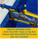 Leaf Bone - Above Ground Pool Leaf Skimmer Kit (Net NOT Included)