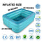 HIWENA Inflatable Family Swim Center Pool, 82 inches Gaint Blow Up Pool Summer Water Fun with Inflatable Soft Floor for Family, Garden, Outdoor, Backyard (82IN Green)