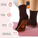 10 Pairs Grip Socks Non Slip Yoga Pilates Hospital Slipper Socks Cushioned Sole Socks for Men Women Pilates Barre, Classic Colors, Medium