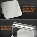 HULISEN Burger Press, Stainless Steel Hamburger Smasher, Non-Stick Smooth Square Bacon Grill Press - Professional Griddle Accessories Kit for Flat Top Griddle Cooking, Gift Package
