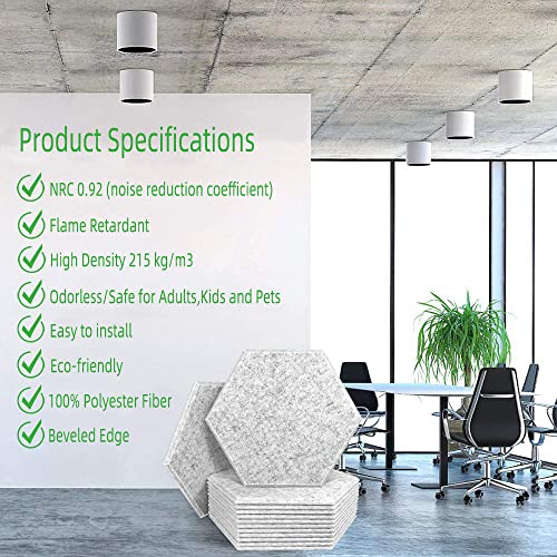 30 cm x 26 cm x 0.9 cm, Pack of 20 Acoustic Absorption Panels, Acoustic Treatment