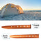 TRIWONDER 6X Snow and Sand Tent Stakes Pegs - Aluminum U-Shaped Tent Pegs Tent Nails Lightweight for Camping Hiking Backpacking (Orange - U-Shaped - 31cm)