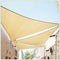 Colourtree 14' x 14' x 14' Beige Sun Shade Sail Triangle Canopy - UV Block & Water Permeable, Heavy Duty Awning for Patio, Garden, Backyard, Yard, Outdoor (We Make Custom Size)