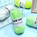 5 Rolls Glow in The Dark Yarn 58 Yard Luminous Yarn for Crocheting Soft Glow Crochet Yarn 5 Colors Glow Yarn Knitting Creative Luminous Knitting Yarn Fluorescent Yarn for DIY Arts Crafts Party