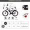 BAFANG BBSHD 48V 1000W Mid Drive Electric Bike Motor with LCD Display and Battery (Optional) DIY Ebike Conversion Kit for Mountain Bike Road Bike(48-1000-C965-68MM-42T-52V17.5ah)