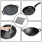 Cast Iron Cleaner with Durable Plastic Pan Grill Scrapers SENHAI 7 x7 inch Stainless Steel Chain Scrubber for Skillets Griddles Pans or Woks and More