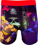 Good Luck Undies Men's Masters of The Universe Boxer Brief Underwear, Masters of the Universe, He-man & Skeletor, Medium