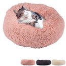 Zenify Pets Calming Dog Bed for Cats or Small Medium Dogs Puppy (70cm, Beige Pink)…