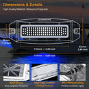 UCINNOVATE 2X 6.9” Marine LED Boat Light, 3000LM 84LED Waterproof Transom Lights, Underwater Light for Yachts, Boats, Sailboat, Pontoon, Transom, Boat Deck Light Stern Lights (Blue, 12-36V, IP68)