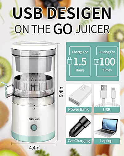 Lemon Squeezer Electric Orange Squeezer Portable USB Charging Juicer for Orange, Lemon, Citrus Fruits