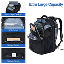 KROSER TSA Friendly Travel Laptop Backpack 17.3 Inch, Black Grey, 18.4 inch, Daypack Backpacks