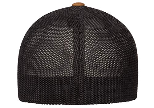 Flexfit Men's Trucker Mesh Cap, Caramel/Black, One Size