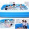 Children Kids Adult Inflatable Swimming Pool 3-Layer Family Above-Ground Pools (305x175x60cm)