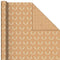 Hallmark Recyclable Kraft Wrapping Paper with Cut Lines (3 Rolls: 90 Sq. Ft. Ttl.) Minimalist Christmas, White Trees, Deer Antlers, Snowflakes on Brown Kraft for Holidays, Weddings, Winter Solstice, 30 Sq Ft (0005JXW1210)