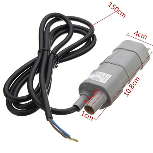 HiLetgo 5M High Head DC Water Pump Submersible Motor For Pond, Aquarium, Fish Tank Fountain 14L/Min 840L/H DC12V 1.2A