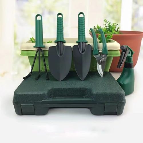 Garden Tool Set, Stainless Steel Heavy Duty Gardening Tool Set, with Non-Slip Rubber Grip, Storage Tote Bag, Outdoor Hand Tools, Ideal Garden Tool Kit Gifts for Women and Men