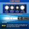 ORCATORCH D710 Scuba Diving Light, 3000 Lumens Super Bright Underwater Flashlight with 6 Degrees Narrow Beam, IP68 Waterproof Night Dive Torch 150 Meters Submersible Light