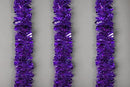 SHATCHI 1.8m/6Ft Purple Luxury Deluxe Chunky Christmas Tinsel Garland Xmas Tree Decorations