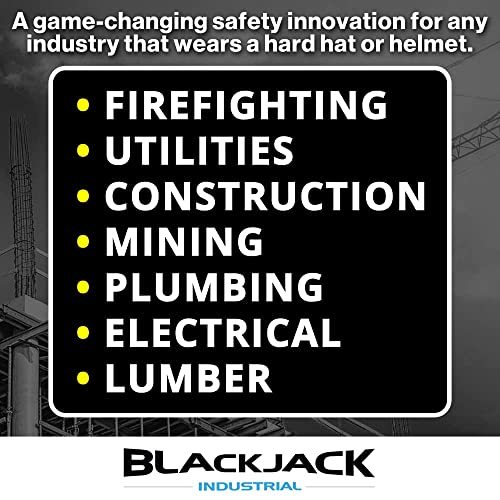 Blackjack Industrial Hard Hat Clips for Headlamps and Lights | Fits All Hard Hats | Holds Lights and Straps Securely in Place | Miners | Loggers | Construction Workers