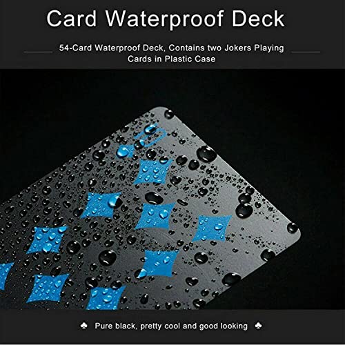 Playing Cards, Poker Cards, Waterproof PVC Card Decks, Suitable for Shuffling Machine, Party Game Fun Creative Gift Practical Magic Poker (1 Deck of Cards) (Blue)