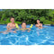 Bestway Steel Pro 9.8' x 6.6' x 26" Rectangular Steel Frame Above Ground Outdoor Backyard Swimming Pool Set with 330 GPH Filter Pump