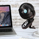 4400mAh Battery Operated Auto Oscillating Fan Clip On Fan 5-Inch Portable Fan, Cordless, Timer, Oscillating, 3-Speeds, Super Strong Airflow Standing USB Desk Fan Up To 18 Hours Running Time Ideal for Home Outdoor Camping Tent Travel